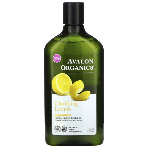 Avalon Organics, Шампунь, Clarifying Lemon, 325 мл