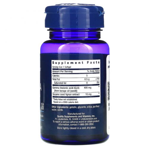 Life Extension, Mega GLA with Sesame Lignans, 30 Softgels