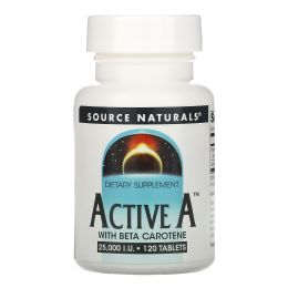 Source Naturals, Active A, 25,000 IU, 120 Таблеток