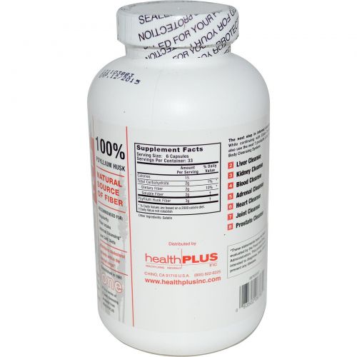 Health Plus Inc., Очищение кишечника, One, 625 мг, 200 капсул