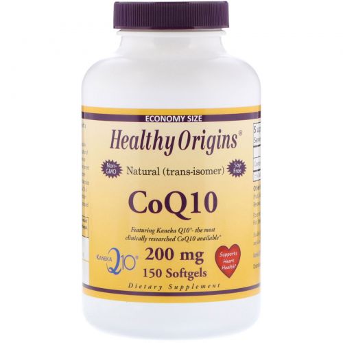 Healthy Origins, Коэнзим Q10 (Kaneka Q10), 200 мг, 150 капсул