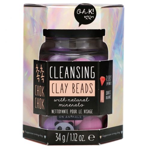 Oh K!, Chok Chok, Cleansing Clay Beads, 1.12 oz (34 g)