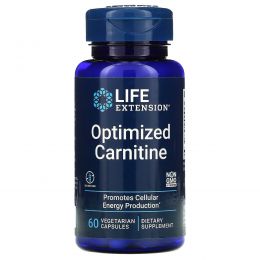 Life Extension, Оптимизированный карнитин, 60 вегетарианских капсул