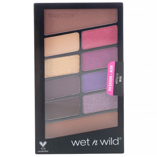 Wet n Wild, Color Icon, палитра теней для век, 761B «Роскошный пурпур», 10 г