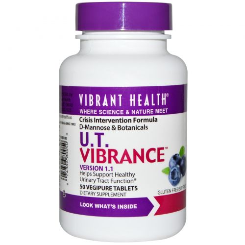 Vibrant Health, U.T. Vibrance, версия 1.1, 50 чистых вегетарианских таблеток