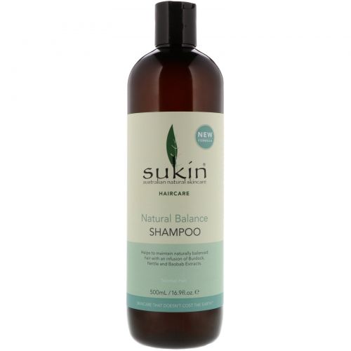 Sukin, Natural Balance Shampoo, Normal Hair, 16.9 fl oz (500 ml)