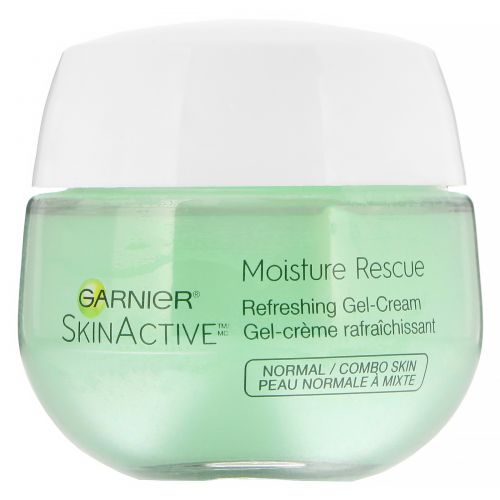 Garnier, SkinActive, Moisture Rescue, освежающий гель-крем, для нормальной и комбинированной кожи, 50 г