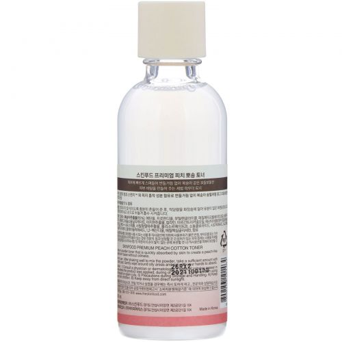 Skinfood, Premium Peach, Cotton Toner, 6.09 fl oz (180 ml)