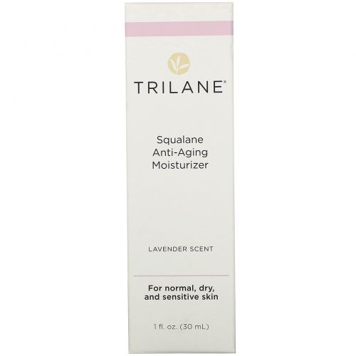 Trilane, Squalane Anti-Aging Moisturizer, Lavender Scent, 1 fl oz (30 ml)