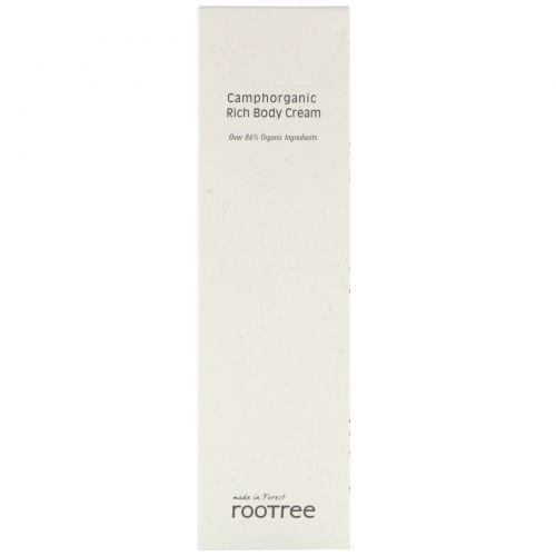 Rootree, Camphorganic Rich Body Cream, 5.07 fl oz (150 g)