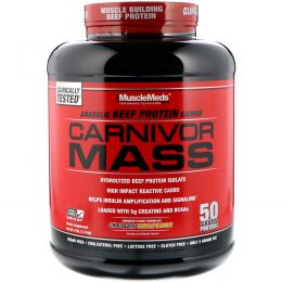 MuscleMeds, Формула для набора массы Carnivor Mass, шоколадно-арахисовая паста, 6 фунтов (2744 г)