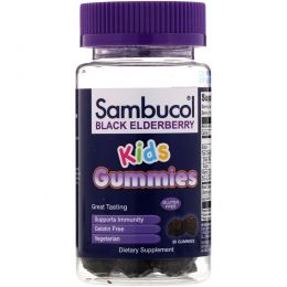 Sambucol, Black Elderberry, Kids Gummies, 30 Gummies