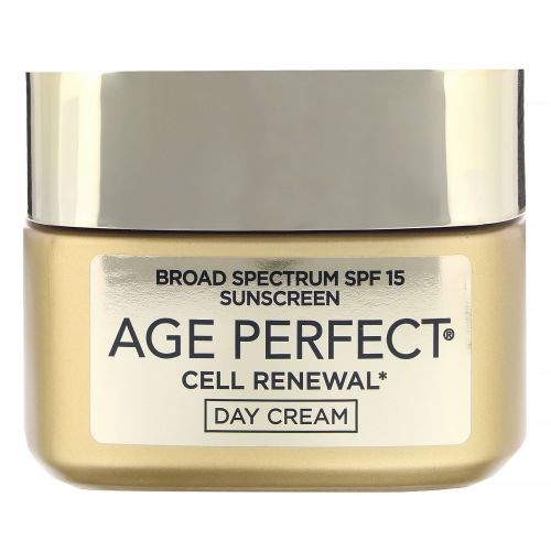 L'Oreal, Age Perfect Cell Renewal, увлажняющий дневной крем, восстанавливающий кожу, SPF 15, 48 г