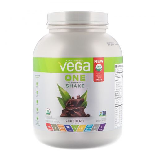 Vega, One, коктейль «все в одном», шоколад, 3 ф (1,7 кг)