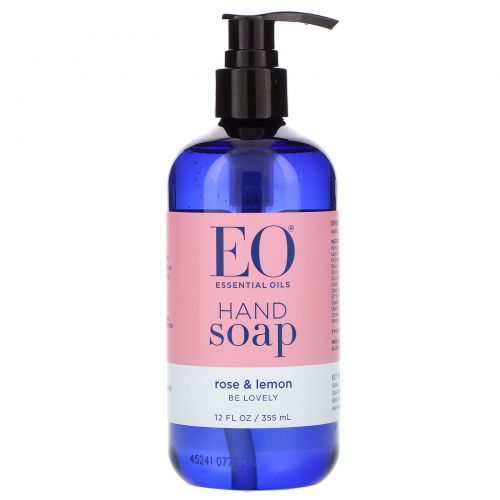 EO Products, Hand Soap, Rose & Lemon, 12 fl oz (355 ml)