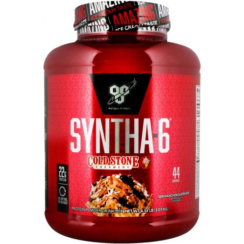 BSN, Syntha-6, Cold Stone Creamery, немецкий шоколадный пирог, 4,56 фунтов (2,07 кг)