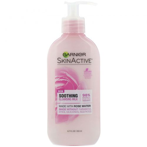 Garnier, SkinActive, Soothing Cleansing Milk with Rose Water,  6.7 fl oz (200 ml)