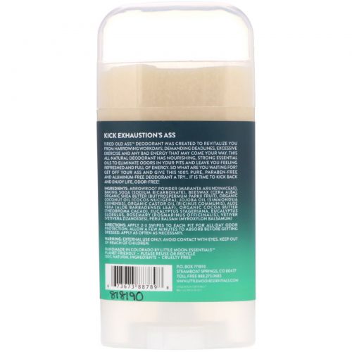 Little Moon Essentials, Tired Old Ass, Deodorant, 2.5 oz (72 g)