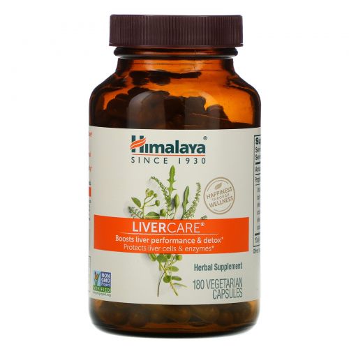 Himalaya Herbal Healthcare, Liver Care (забота о печени), 180 вегетарианских капсул