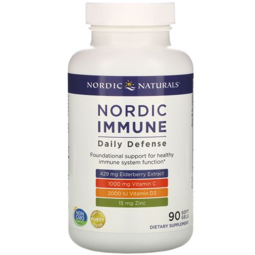 Nordic Naturals, Nordic Immune Daily Defense, 90 Soft Gels