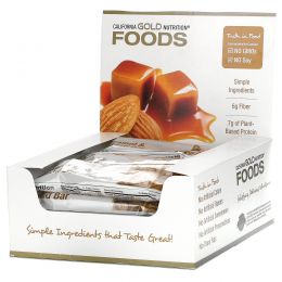 California Gold Nutrition, Caramel & Almond Bars, 12 Bars, 1.4 oz (40 g) Each