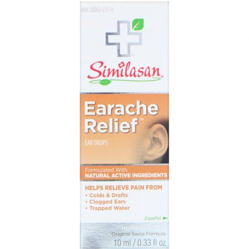 Similasan, Ear Relief, ушные капли, 0,33 жидкой унции (10 мл)
