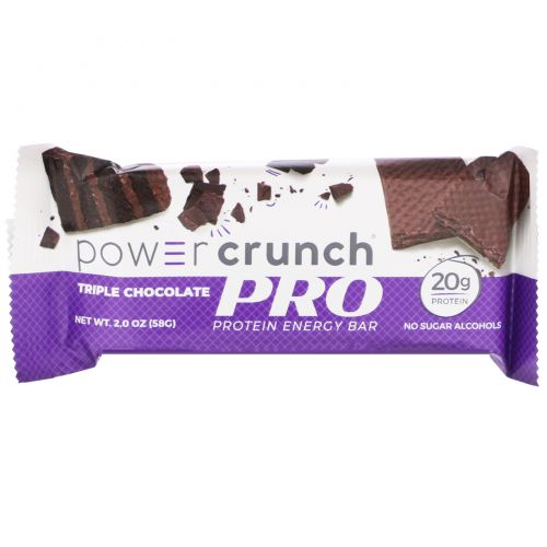 BNRG, Power Crunch Protein Energy Bar, PRO, Triple Chocolate, 12 Bars, 2.0 oz (58 g) Each