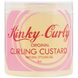 Kinky-Curly, Original Curling Custard, натуральный гель для укладки волос, 8 унций