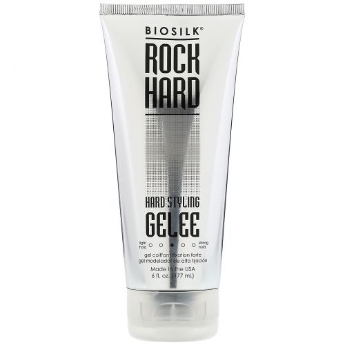 Biosilk, Rock Hard, Hard Styling Gelee, Firm Hold, 6 fl oz (177 ml)