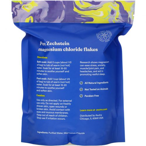 Asutra, Soak Pain Away, Magnesium Flakes, 2 lbs (907 g)