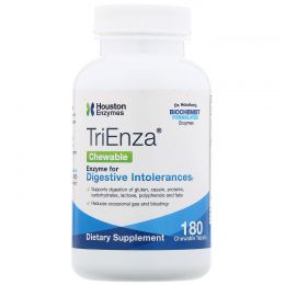 Houston Enzymes, TriEnza Chewable with DPP IV Activity, 180 Chewable Tablets