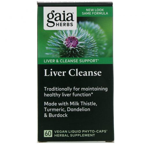 Gaia Herbs, Liver Cleanse, 60 Vegetarian Liquid Phyto-Caps