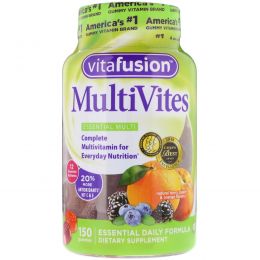 VitaFusion, MultiVites, Natural Berry, Peach & Orange Flavor, 150 Gummies