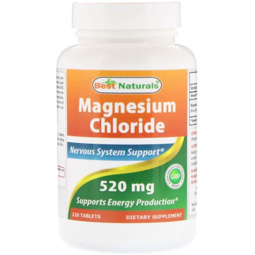 Best Naturals, Magnesium Chloride, 520 mg , 120 Tablets