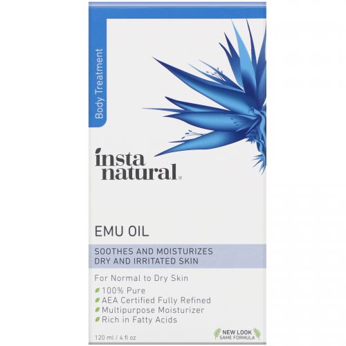 InstaNatural, Emu Oil, Body Care, Moisturizers,  4 fl oz (120 ml)