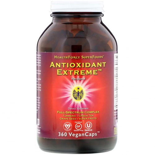 HealthForce Nutritionals, Antioxidant Extreme, версия 8, 360 веганских капсул