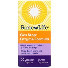 Renew Life, Gas Stop, 60 вегетарианских капсул