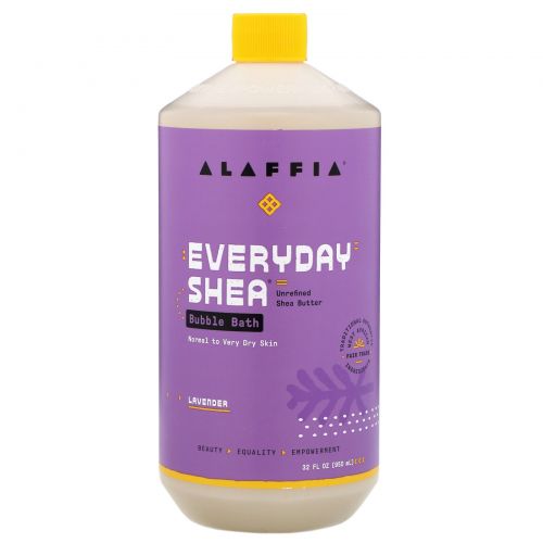 Everyday Shea, Bubble Bath, Lavender, 32 fl oz (950 ml)