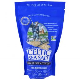 Celtic Sea Salt, Light Grey Celtic, смесь живых минералов, 1 фунт (454 г)