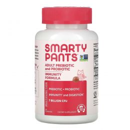 SmartyPants, Adult Prebiotic and Probiotic, Strawberry Creme, 7 Billion CFU, 60 Gummies