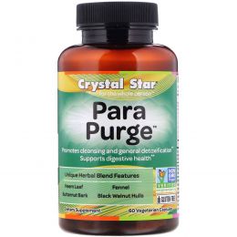 Crystal Star, Формула для борьбы с паразитами Parasite Purge, 60 растительных капсул