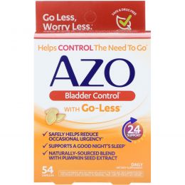 Azo, Bladder Control, with Go-Less, 54 Capsules