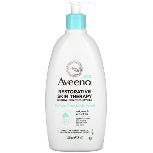 Aveeno, Restorative Skin Therapy, Sulfate-Free Body Wash,  18 fl oz (532 ml)