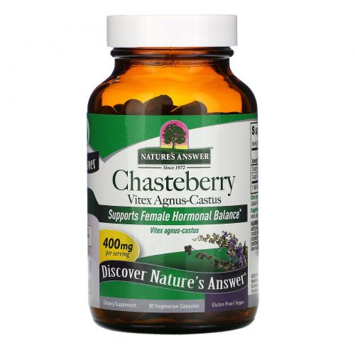 Nature's Answer, Chasteberry, Vitex Agnus-Castus, 400 mg, 90 Vegetarian Capsules