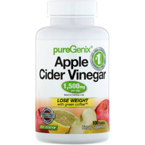 Purely Inspired, PureGenix, Apple Cider Vinegar, 100 Tablets