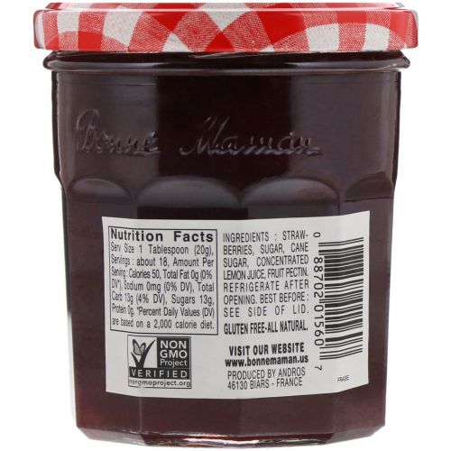 Bonne Maman, Strawberry Preserves, 13 oz (370 g)