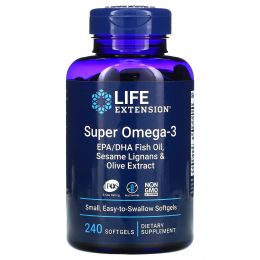 Life Extension, Omega Foundations, Super Omega-3, 240 таблеток в мягкой оболочке