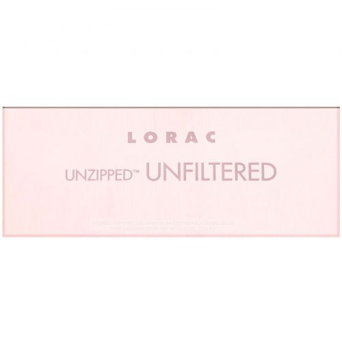 Lorac, Палитра теней для век Unzipped Unfiltered с двухсторонней кистью, 10,5 г