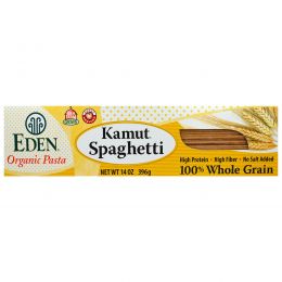 Eden Foods, Органические макаронные изделия, камут спагетти, 100% цельное зерно, 396 г
