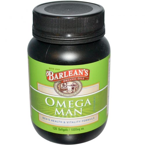 Barlean's, Омега-добавка для мужчин, 1000 мг, 120 мягких капсул